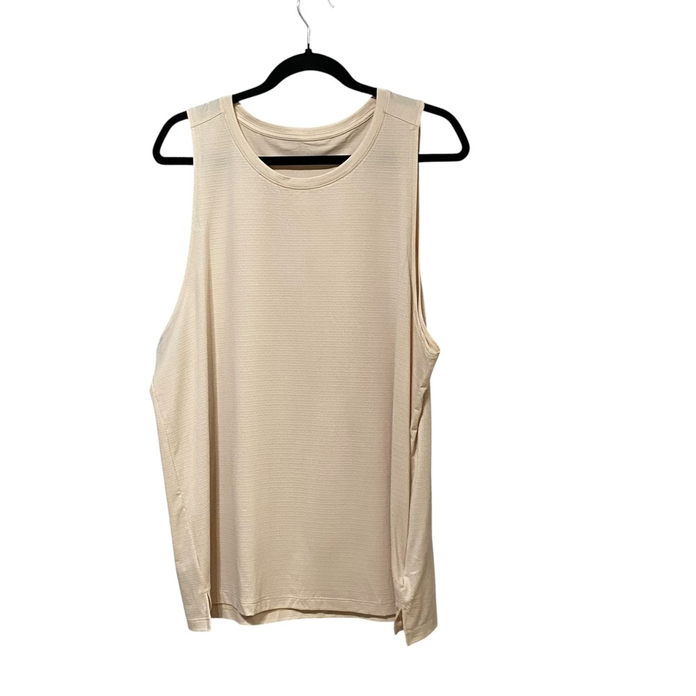 CRZYOGA Mens Sports Tank Top White Opal Large N034 Activewear Training Shirt